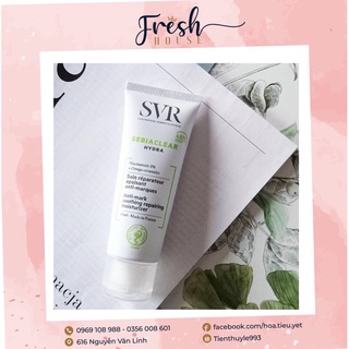 Kem dưỡng ẩm cho da mụn SVR Sebiaclear Hydra 40ml