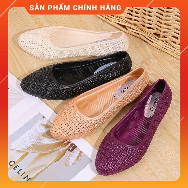 Giày nhựa bệt nữ đi mưa đi biển - Chất liệu mềm dẻo - GNN1 - Mũi nhọn MSP74963