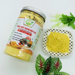 Tinh bột nghệ nguyên chất an toàn chất lượng, nghệ nếp đỏ, hộp 0.5kg_ Đặc sản xứ Nghệ