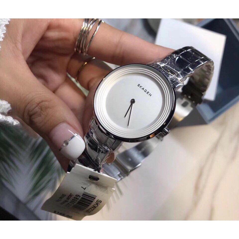 đồng hồ skagen nữ chính hãng size 36mm dây kim loại