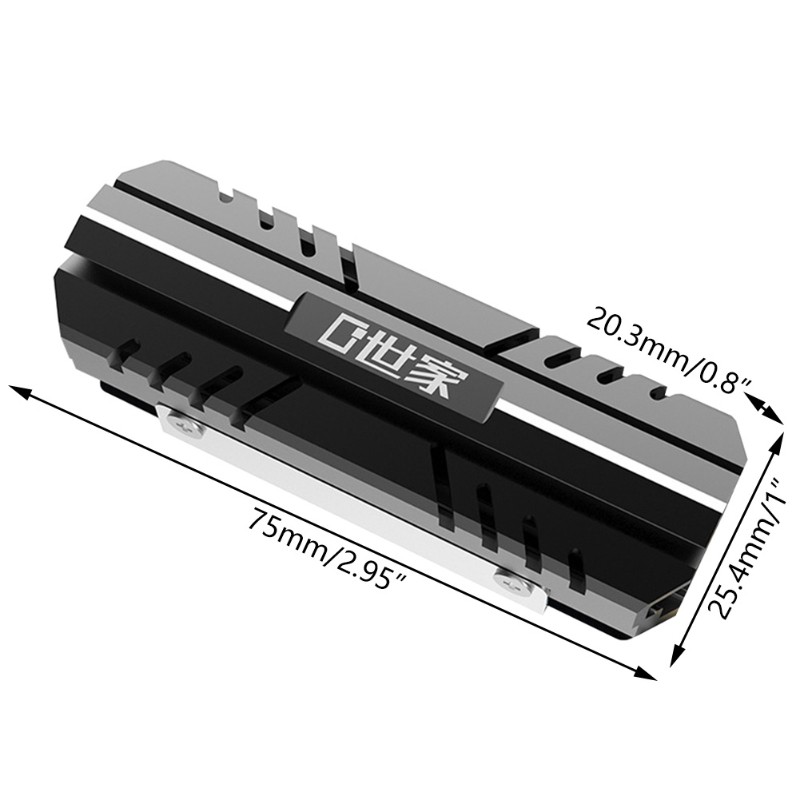 M.2 2280 NVME NGFF PCI-E SSD Aluminum Heatsink Cooler Passive Heat Dissipation