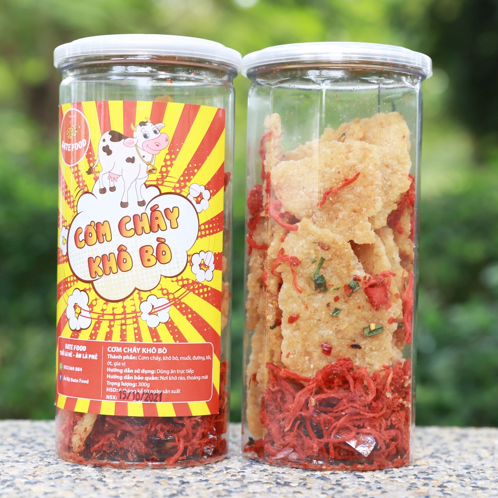 Cơm Cháy Lắc Khô Bò 300g Giòn Ngon Đậm Vị  I BateFood  I Đồ Ăn Vặt | BigBuy360 - bigbuy360.vn