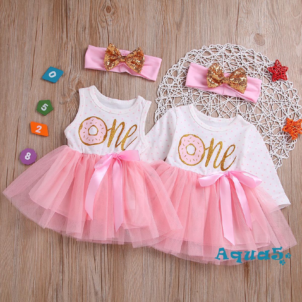 Set Đầm Xoè Tutu + Băng Đô Dễ Thương Cho Bé Gái Sơ Sinh