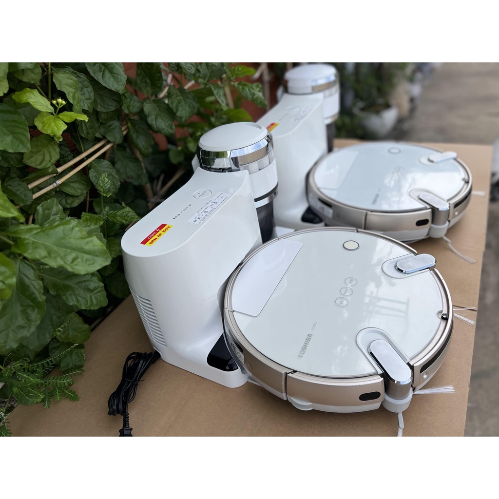Robot hút bụi nội địa Nhật Toshiba VC-RVS2 dòng cao cấp tự đổ rác