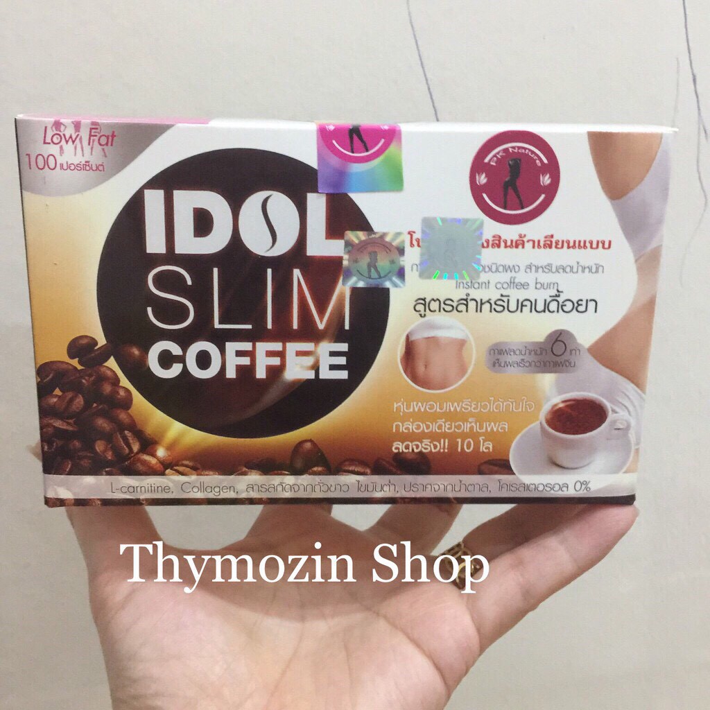 [ Combo 5 Hộp ] slim idol coffee,idol coffee, idol slim, cà phê thái lan - (Hộp 10gói x 15g) - Thymozin405