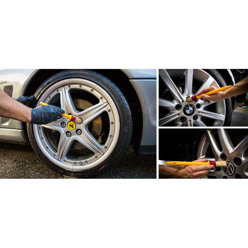 Bộ 5 cọ mềm vệ sinh nội ngoại thất xe tiện dụng