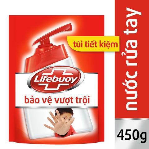 Nước rửa tay Lifebuoy Bảo vệ vượt trội 500G/180G