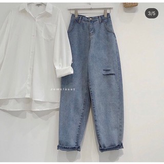 SET QUẦN BAGGY + SƠ MI 1 TÚI