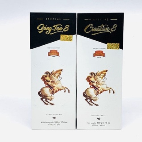 [Arabica, Robusta] Combo 2 Hộp Cà phê Rang Xay Sáng Tạo 8 - Trung Nguyên Legend - 500gr