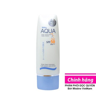 KEM CHỐNG NẮNG TOÀN THÂN MISTINE AQUA BASE SUNSCREEN BODY LOTION SPF 50 PA +++