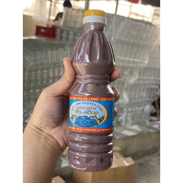 Mắm tôm Tiềm hiền Ba Làng - 500g Nắp Dập Kín ( Hàng Ngon Cao cấp )