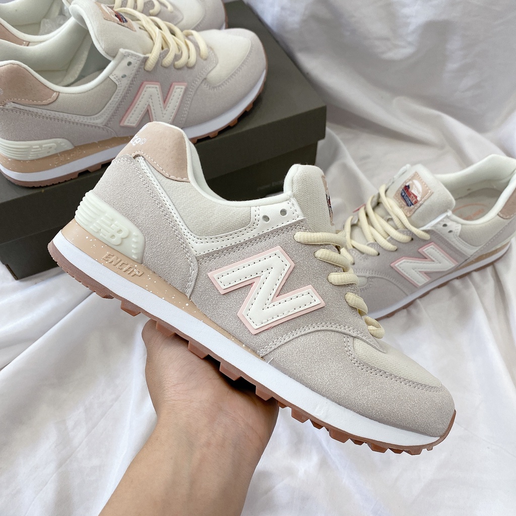 Giày Thể Thao Nam Nữ Ngô Thắng Newbalen 574 Kem