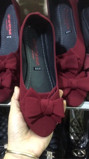 Giày bệt nơ vải
