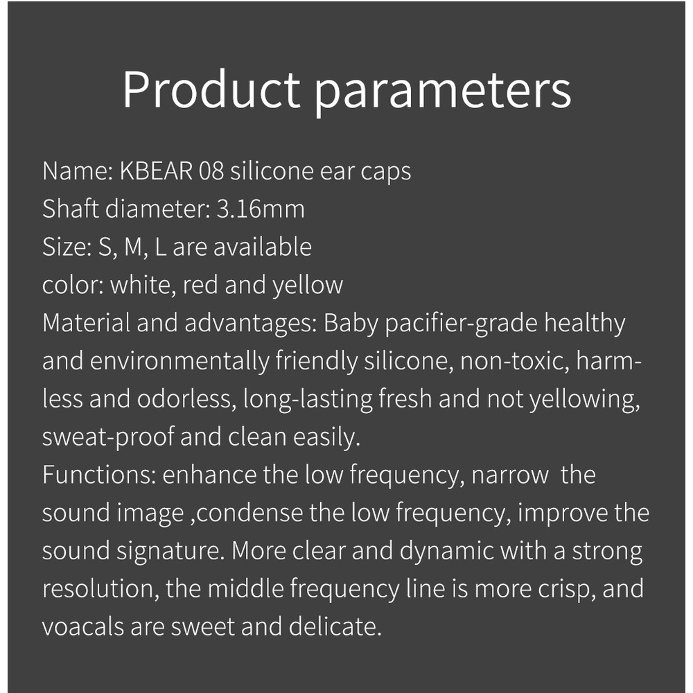 1 Cặp Nút Tai Nghe Cách Âm Bằng Silicone Nâng Cấp 08 Kích Thước S M L