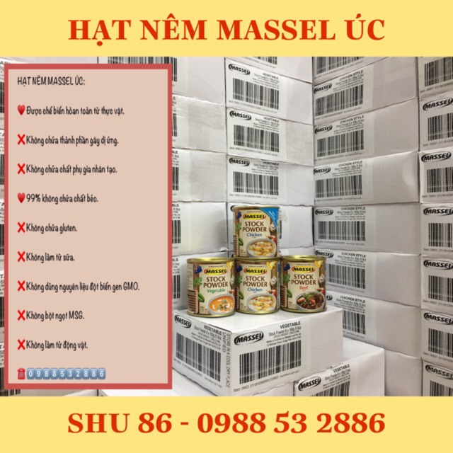 Hạt nêm Massel của Úc 168g