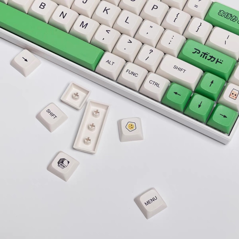 [Mã 33ELSALE hoàn 7% đơn 300K] Set keycap Thick Pbt Xda Avocado cho bàn phím cơ