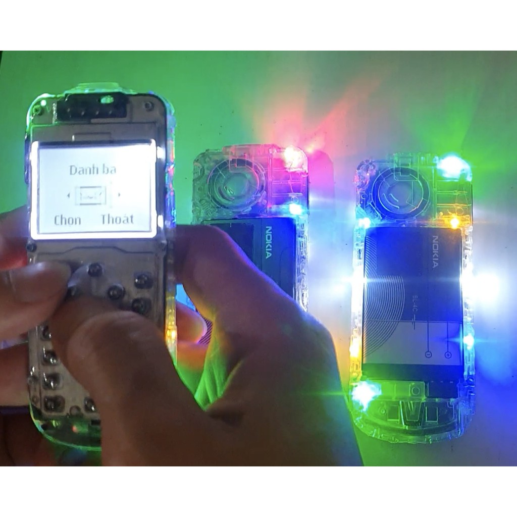 Combo 3 Siêu Rẻ- 3 Chiếc Nokia 1202 Bản Sexy Không Vỏ, độ LED Phím Bi 10 Bóng Nháy | BigBuy360 - bigbuy360.vn