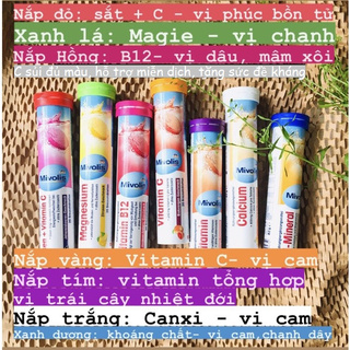 Viên Sủi Vitamin MIVOLIS Đức Hỗ Trợ Miễn Dịch, Tăng Đề Kháng
