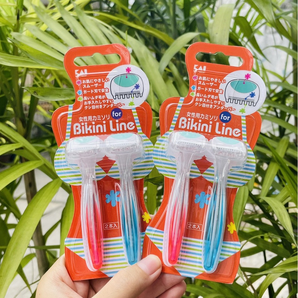 Set 2 dao cạo vùng kín Bikini [CÓ BẢO HÀNH] KAI Nhật Bản