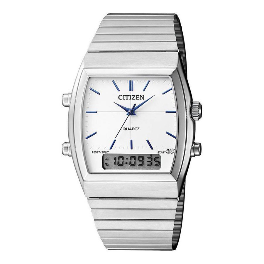 Đồng Hồ Nam Citizen Dây Thép Không Gỉ JM0540-51A - Mặt Trắng
