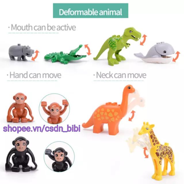 Lego các con vật tương thích lego duplo