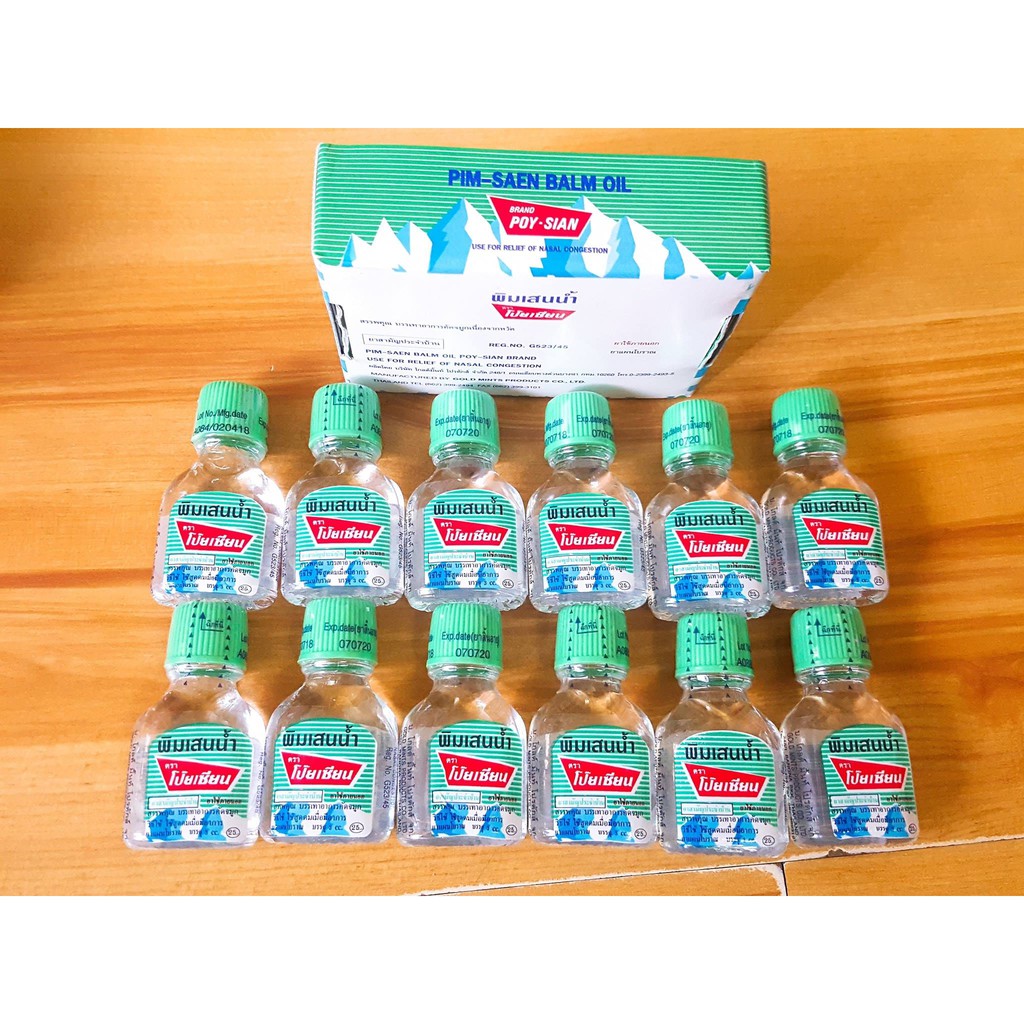 Dầu Gió Núi Thảo Dược PIM-SAEN BALM OIL POY-SIAN 3cc _ Thái Lan