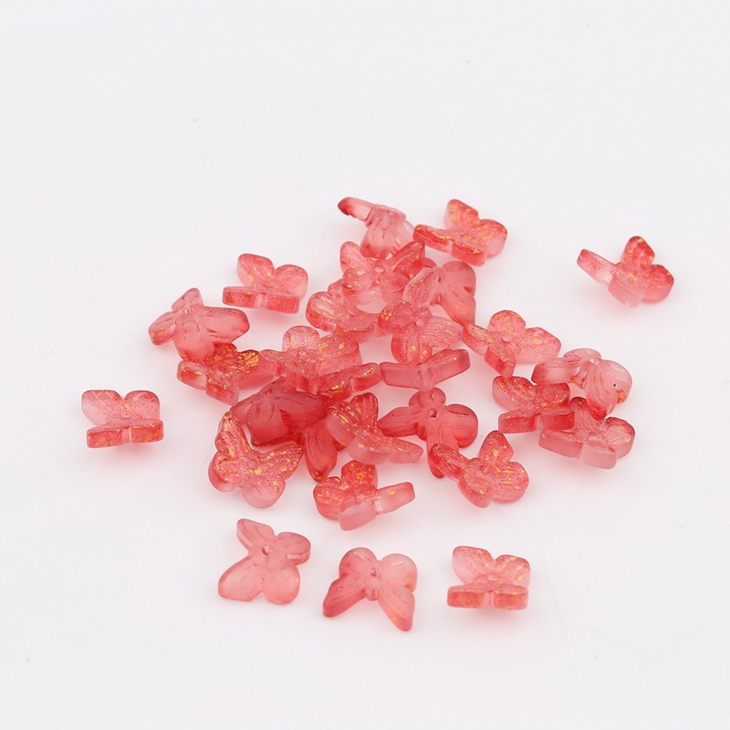 Bộ 20 mặt dây chuyền hình bướm kính đính đá chất lượng cao