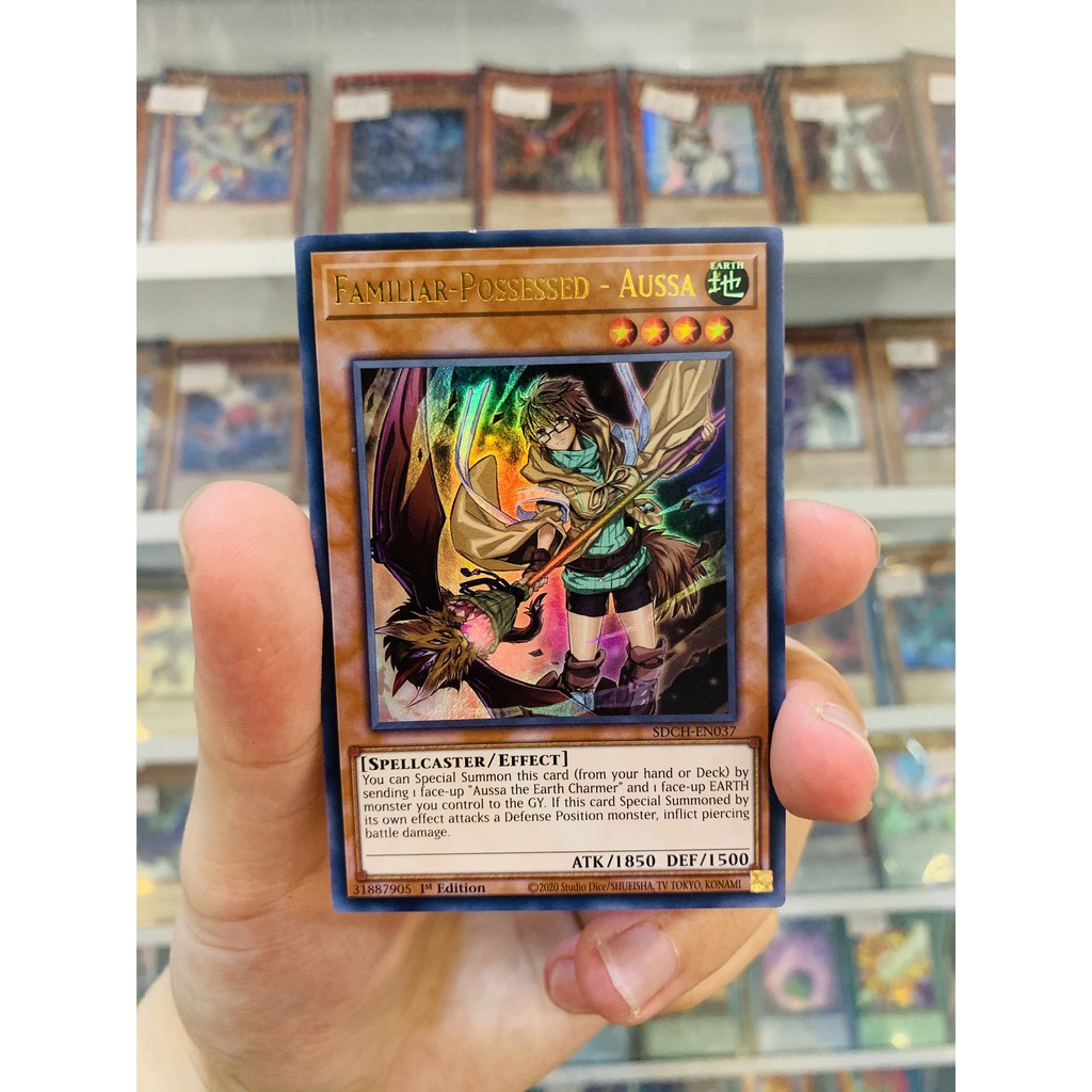 Thẻ Bài Lẻ YugiOh! Mã SDCH-EN037 - Familiar-Possessed - Aussa - Ultra Rare - 1st Edition