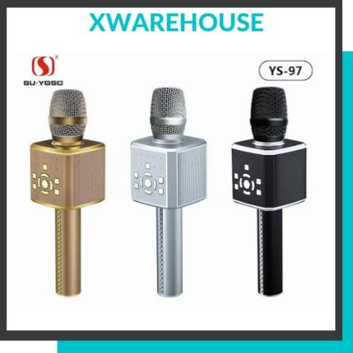 Micro karaoke bluetooth Su-YoSD YS97 20W chính hãng, mic hát karaoke kèm loa bluetooth trên điện thoại âm bass chuẩn