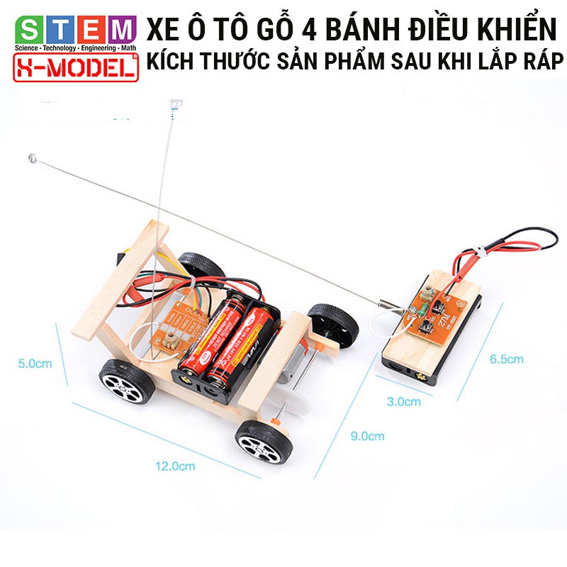 Đồ chơi lắp ráp sáng tạo STEM Xe ô tô 4 bánh điều khiển từ xa XMODEL ST63 Đồ chơi DIY-Do it Yourself|Giáo dục STEM STEAM