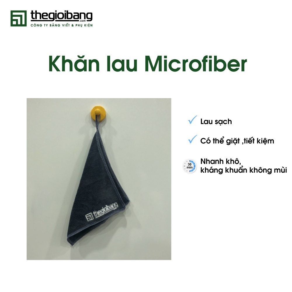 Khăn Lau Bảng Microfiber - Thế Giới Bảng