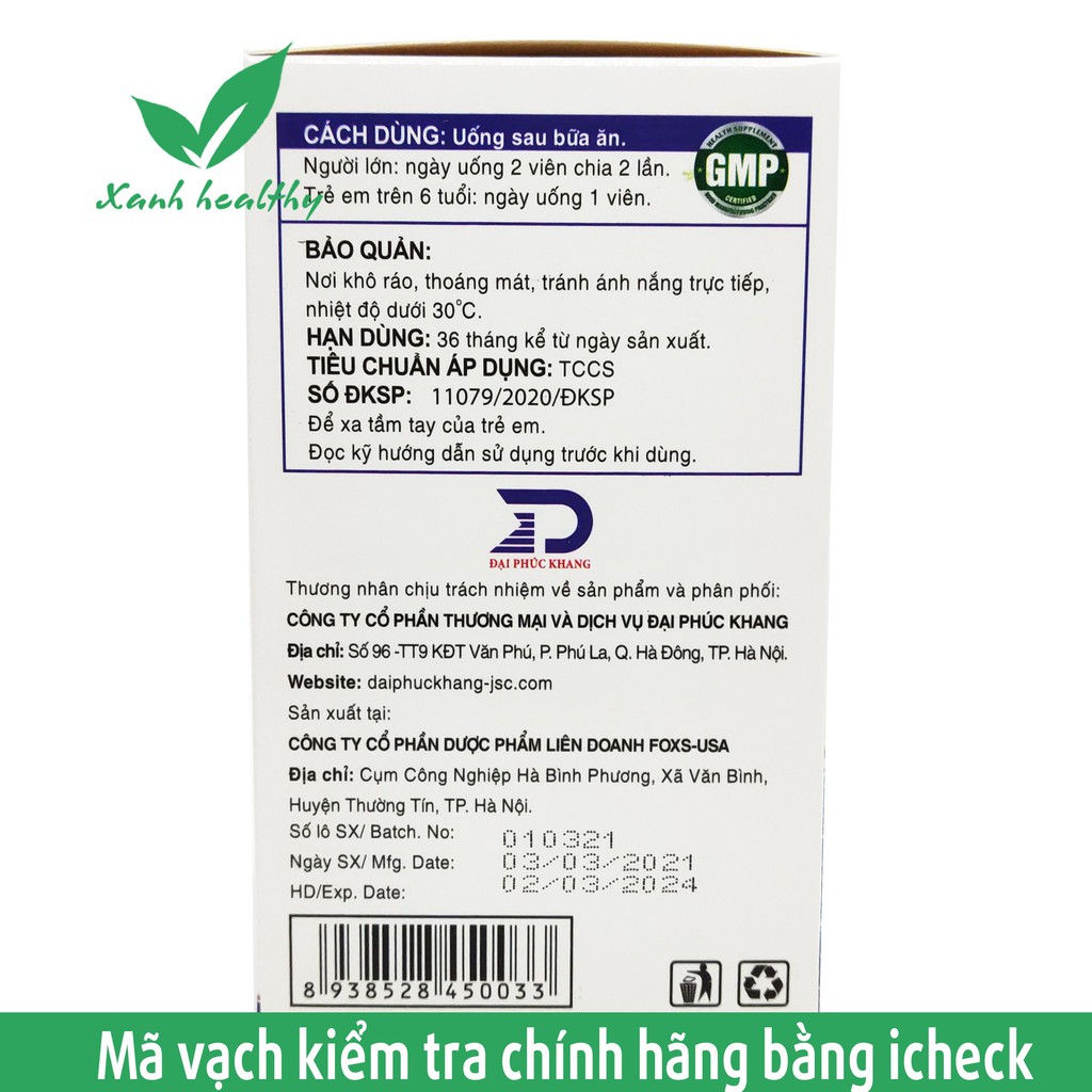 Viên uống Omega 3 Dafuka - chiết xuất hạt óc chó - Sáng mắt, khỏe tim, tăng cường trí nhớ hiệu quả -Hộp 60 viên