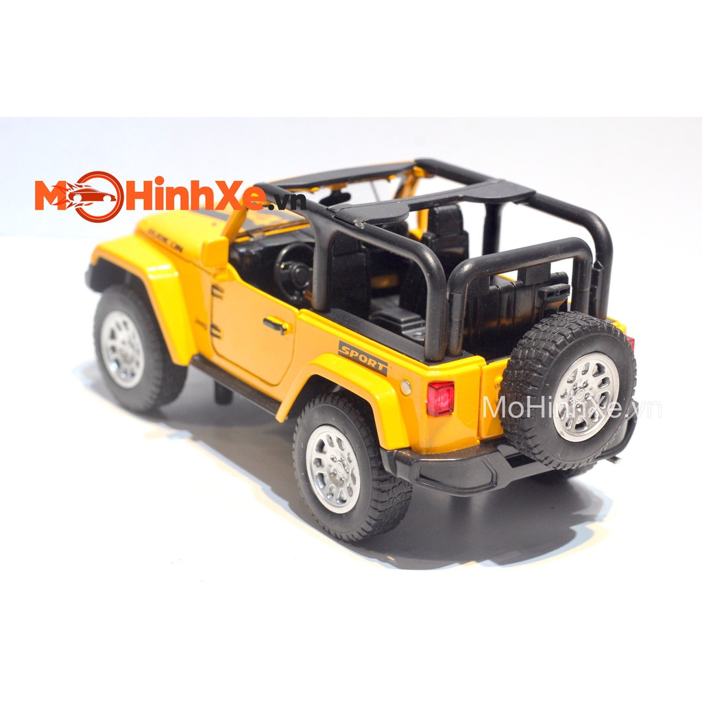 MÔ HÌNH XE JEEP WRANGLER RUBICON 1:32 DOUBLE HORSES