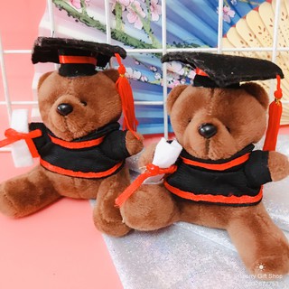 Móc Khóa Bông Treo Túi Xách Gấu Cử Nhân Ảnh Thật Shop Chụp