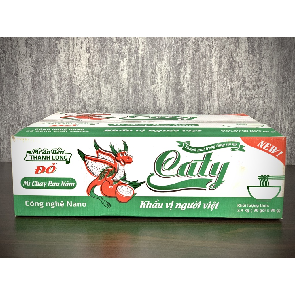 Mì Thanh Long Đỏ Caty Chay Rau Nấm