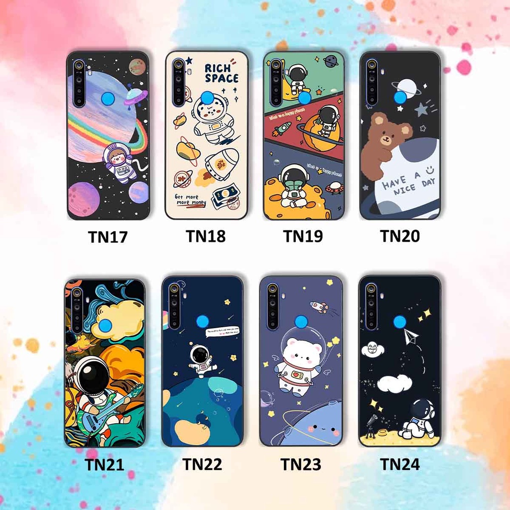 Ốp Realme 5 / 5 Pro / C3 in hình vũ trụ, phi hành gia bầu trời cute dễ thương