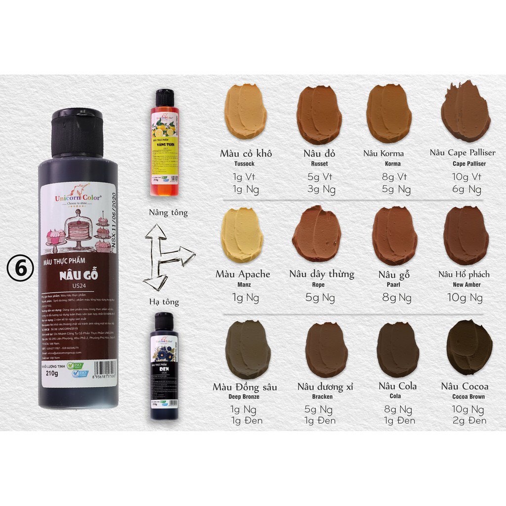 Màu thực phẩm Đồng Tiến Unicorn 210g