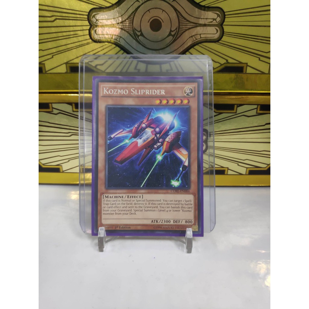 [ Dưa Hấu Yugioh ] Lá bài thẻ bài Kozmo Sliprider - Rare - Tặng bọc bài nhựa bảo quản