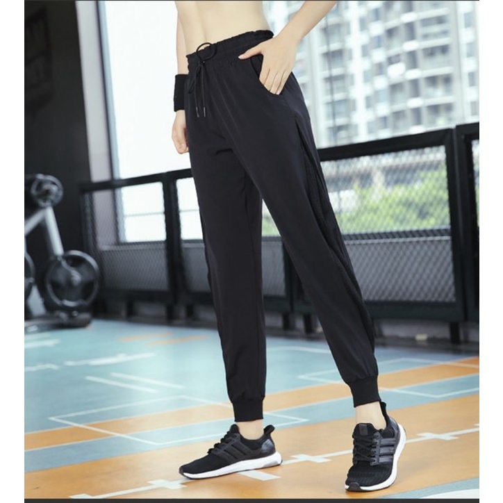 quần jogger thể thao tập gym yoga nữ phối hàng QC