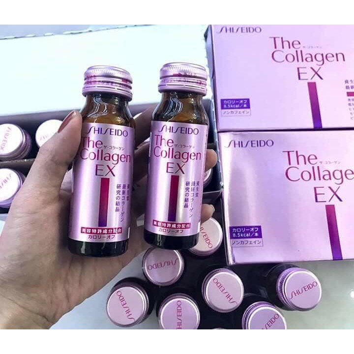 Collagen Shiseido EX dạng nước uống - hộp 10 lọ 50ml Nội Địa Nhật Bản