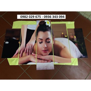 BỘ TRANH SPA 5 TẤM 80x1m2