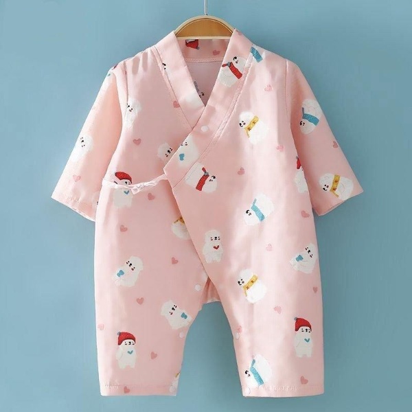 Body cho bé mẫu Quần áo sơ sinh cộc tay dây buộc từ 3-12kg