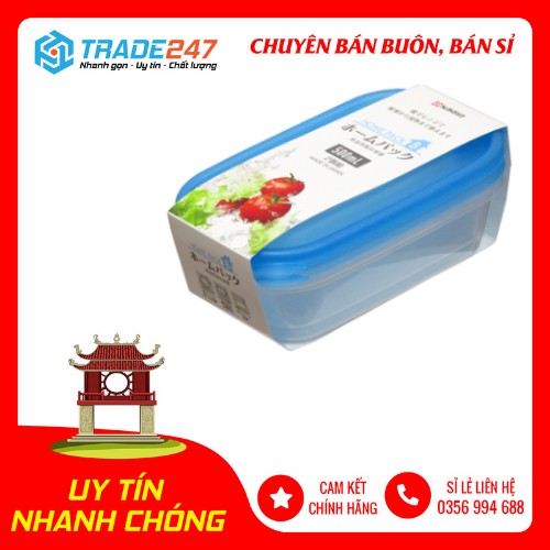 Hộp đựng thực phẩm sạch, đồ khô, tươi sống bằng nhựa PP cao cấp loại 650mL - Hàng nội địa Nhật