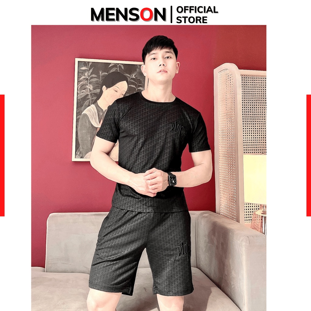 Bộ thể thao nam Diors cộc tay chất mát HÀNG CAO CẤP Menson MS172 Đồ bộ nam mặc nhà co giãn chuẩn form mùa hè 2022