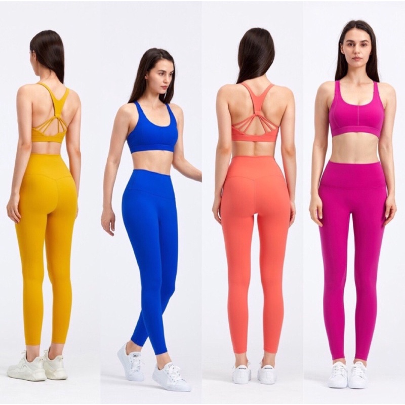 Bộ Tập Yoga Gym Chất Lulu W-Siêu Đẹp S62