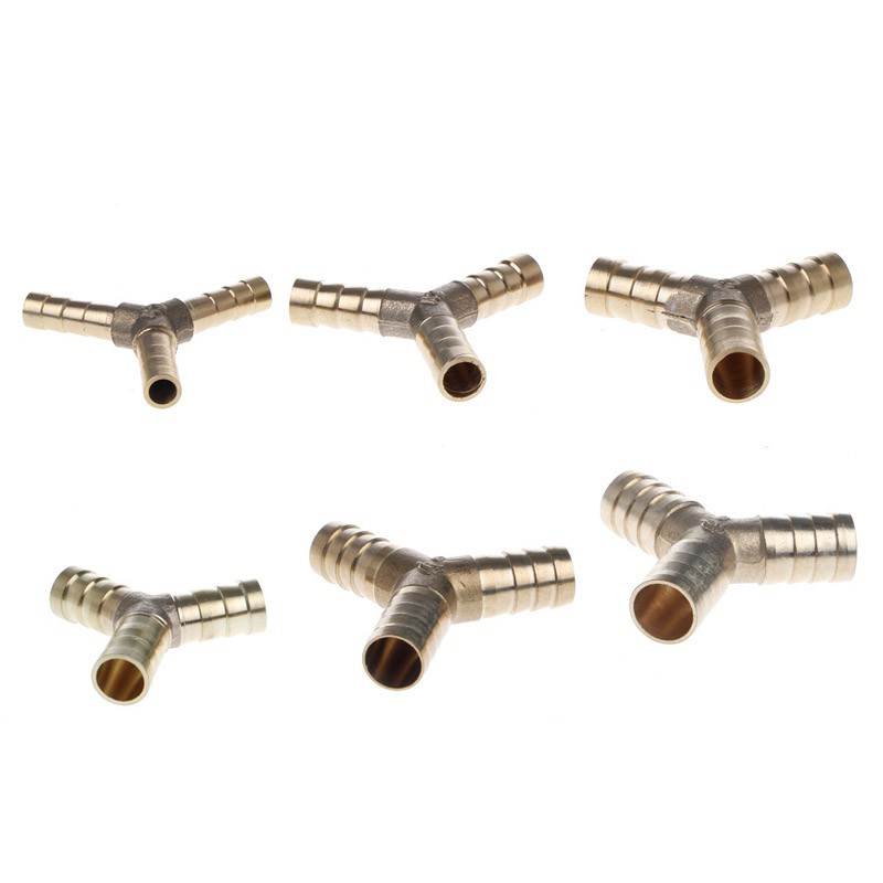 6-16mm Brass bration 3 Way nối ống dẫn khí