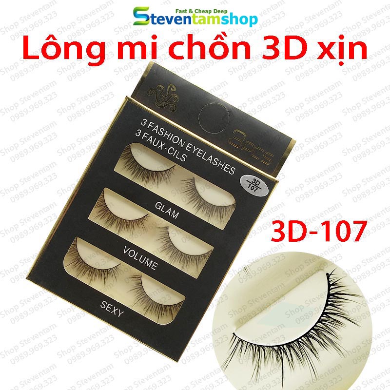 Lông mi chồn 3D số 107 (Cam kết hàng loại 1)