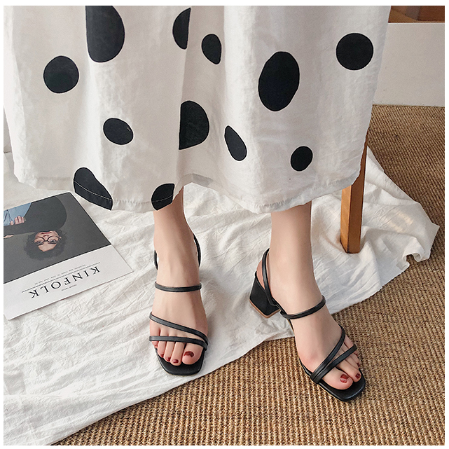 Giày Cao Gót Quai Ngang Xinh Xắn Dành Cho Nữ