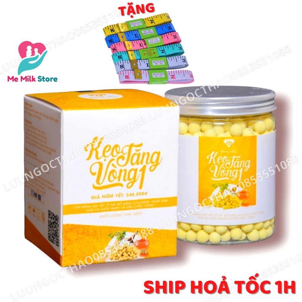 Kẹo Tăng Vòng 1 Hoàng Mây - Giúp Tăng Size Vòng 1 An Toàn Tự Nhiên, Điều Hòa Nội Tiết, Đẹp Da