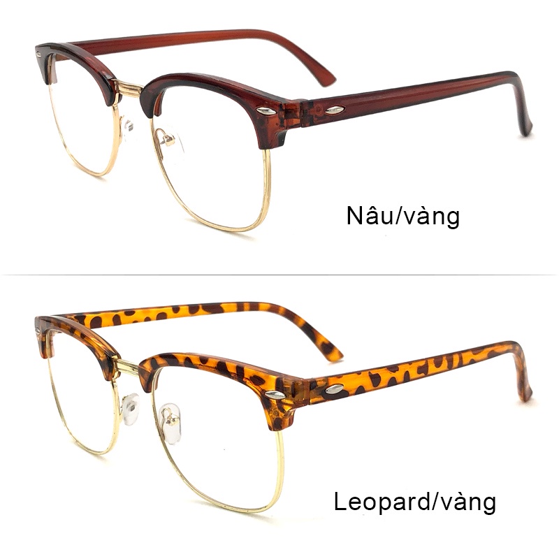 LUSEEN Kính Mắt Gọng Vuông Tròng Kính Chống Bức Xạ Có Thể Thay Thế Phù Hợp Cho Nam Nữ AG8802